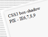 PIE – Box shadow